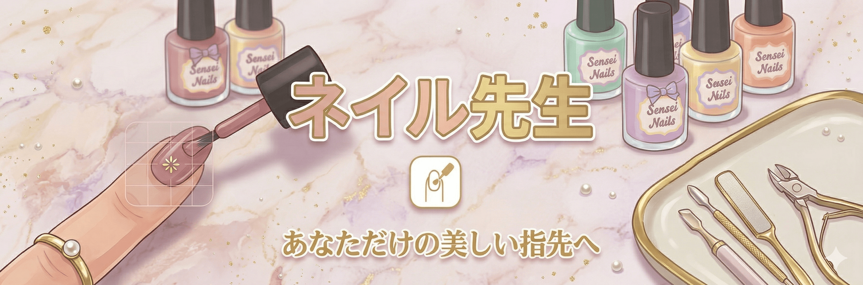 ネイル先生 ヘッダーバナー